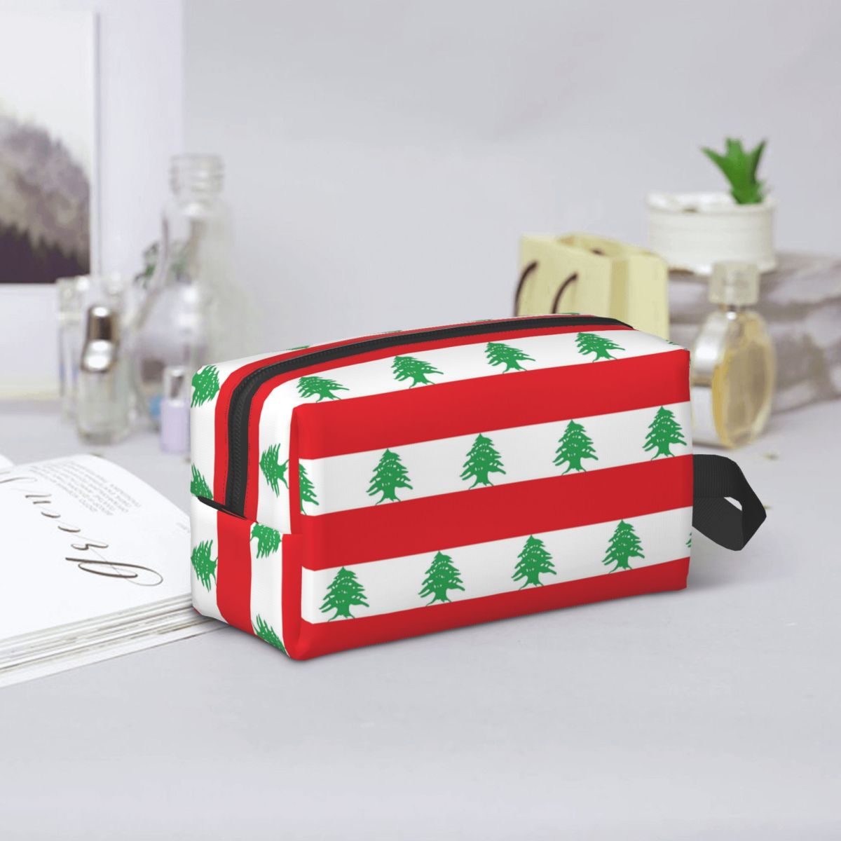 레바논 국기 메이크업 가방 화장품 정리함 보관용 도프  - Women Bags Lebanon 리뷰 및 가격