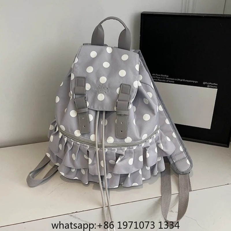 Ruffles Spliced ​​Mochilas Muj - Women'S Bags Holiday 리뷰 및 가격
