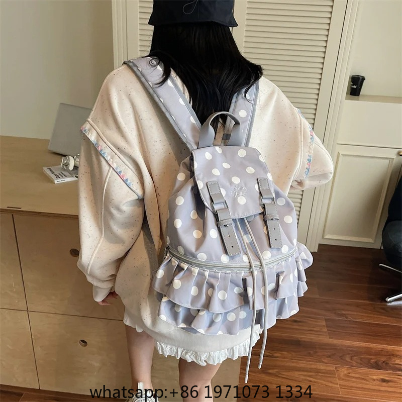 Ruffles Spliced ​​Mochilas Muj - Women'S Bags Holiday 리뷰 및 가격