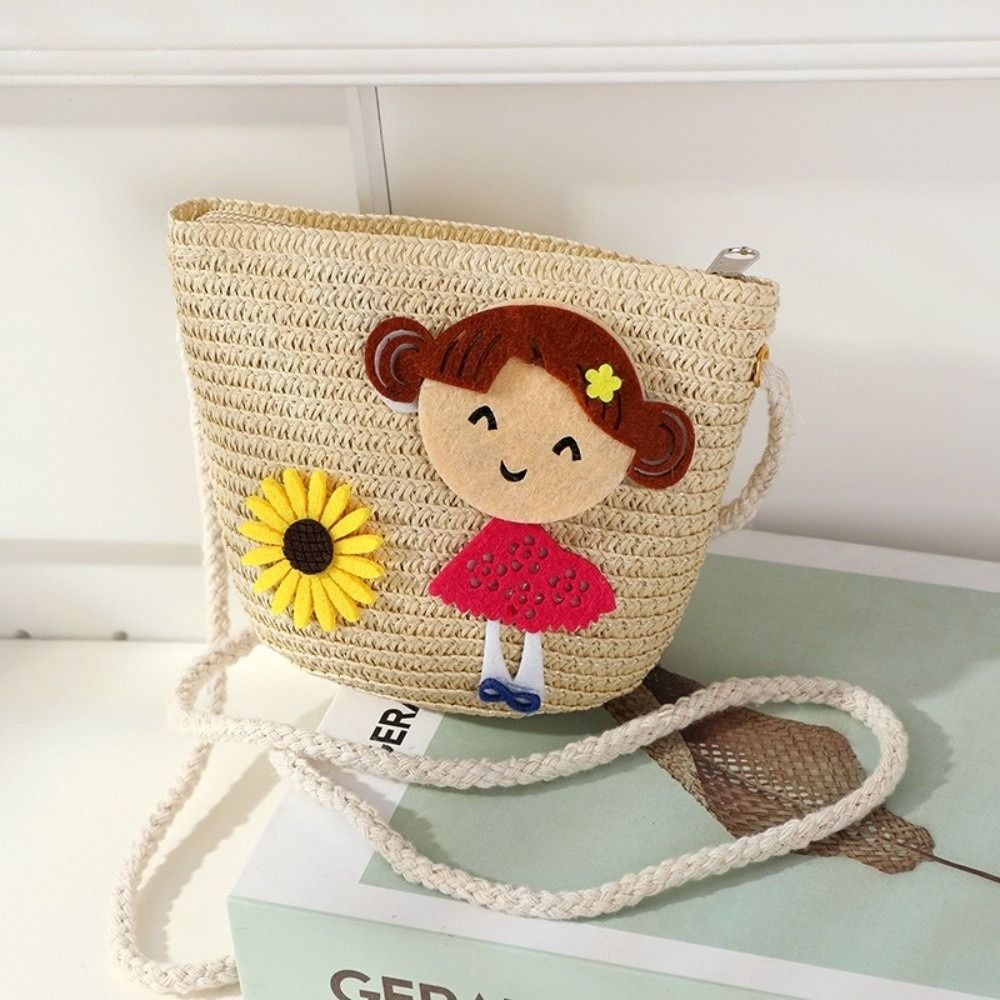창의적인 수제 짚 숄더백 꽃무늬 귀여운 크로스백 가벼운 - Woven Straw Bag 리뷰 및 가격