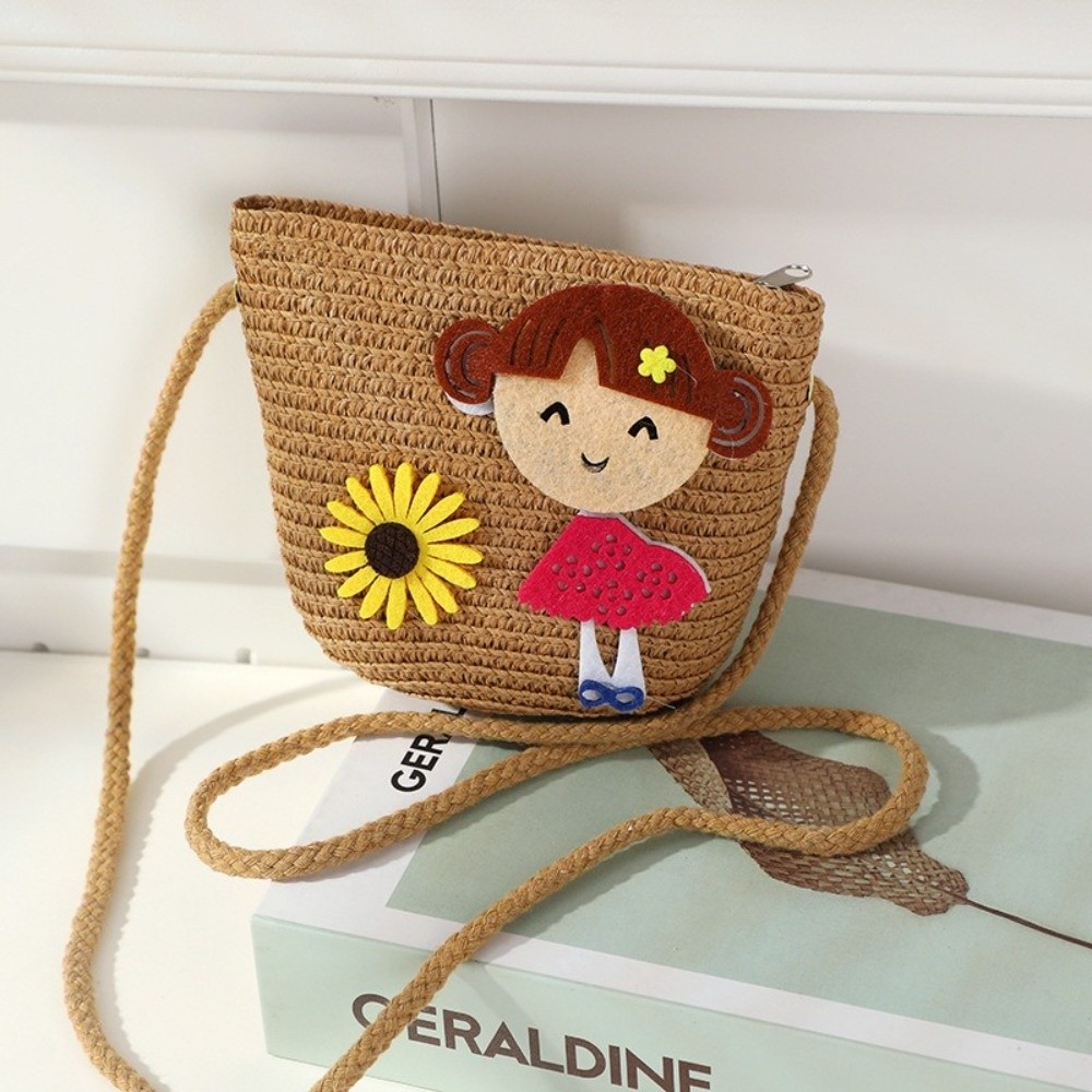 창의적인 수제 짚 숄더백 꽃무늬 귀여운 크로스백 가벼운 - Woven Straw Bag 리뷰 및 가격
