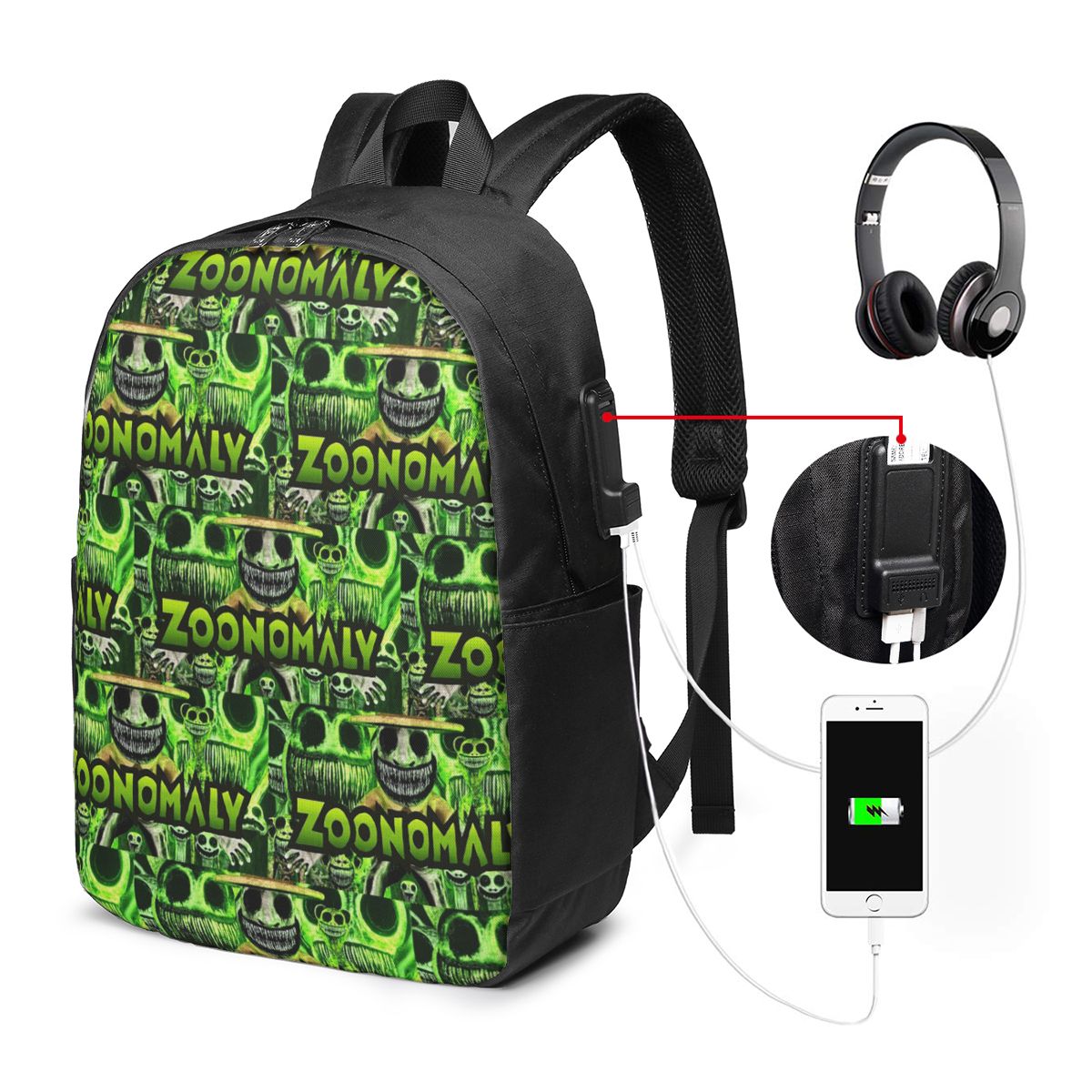 Zoonomaly Cartoon Steam 게임 배낭  - Women Bags College 리뷰 및 가격
