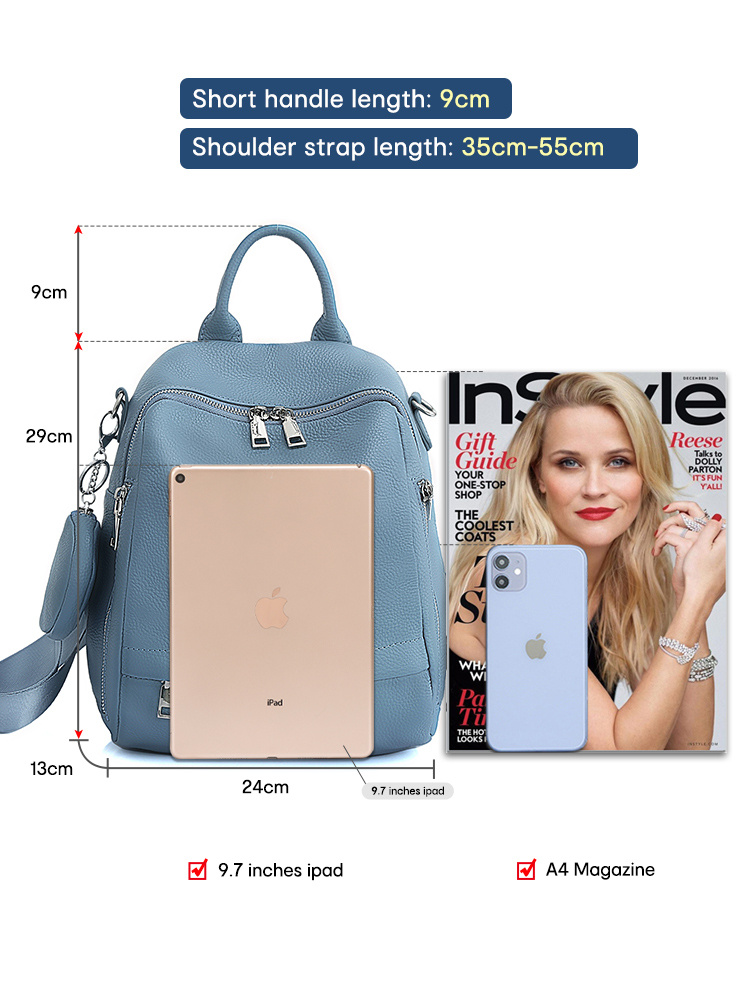Zency 여성용 정품 가죽 백팩 고품질 학교 가방 여 - Women Bags H&M 리뷰 및 가격