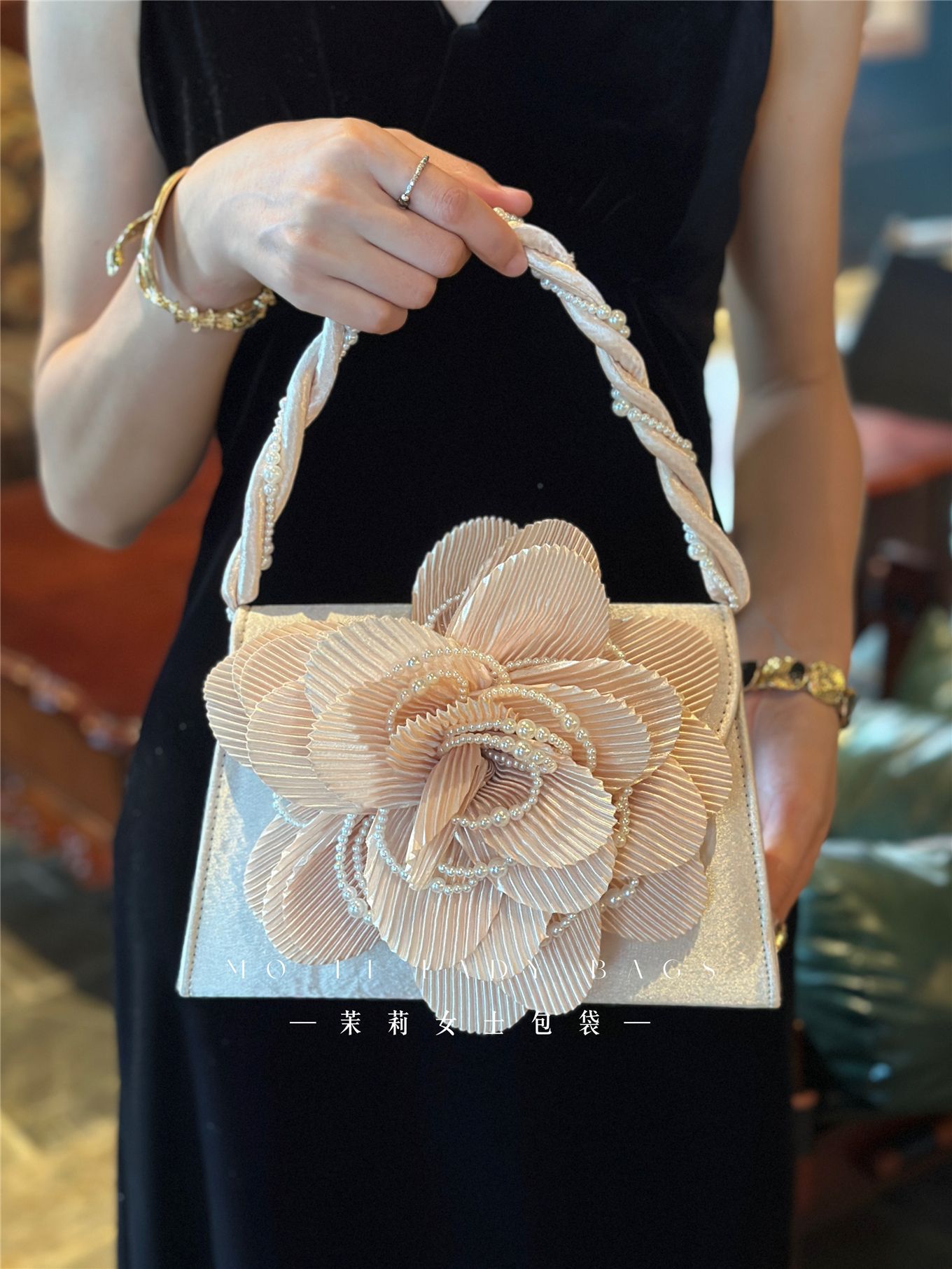 프렌치 페탈 플라워 핸드백 휴가용 해변 가죽 숄더백 중 - Women'S Bags Holiday 리뷰 및 가격