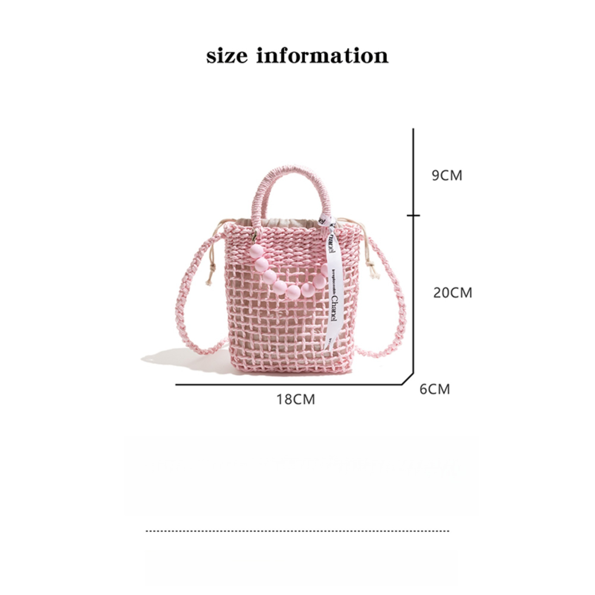 독특한 리본 디테일이 있는 컴팩트한 밀짚 버킷 핸드백  - Women'S Bags Holiday 리뷰 및 가격