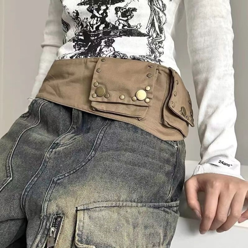 트렌디한 합금 그룬지 범 벨트, 면 청바지 장식 허리띠 - Women Bags Jeans 리뷰 및 가격