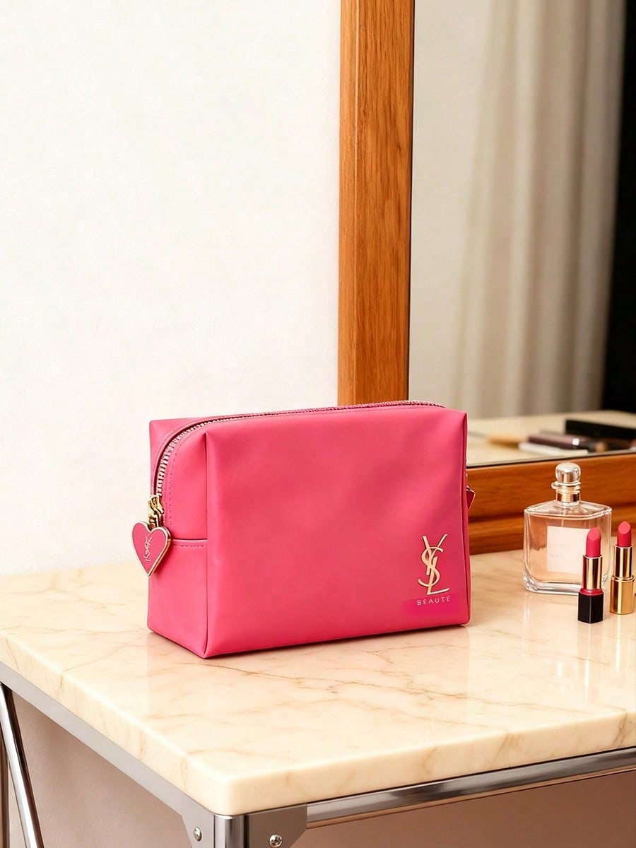 YSL 밝은 핑크 다기능 화장품 가방 대용량 방수 여행 - Women Bags Ysl 리뷰 및 가격