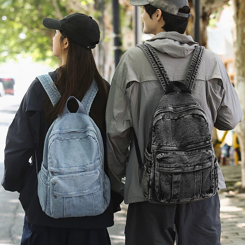 레트로 데님 백팩 대용량 남녀 공용 아웃도어 스포츠 여 - Women'S Kipling Bags 리뷰 및 가격