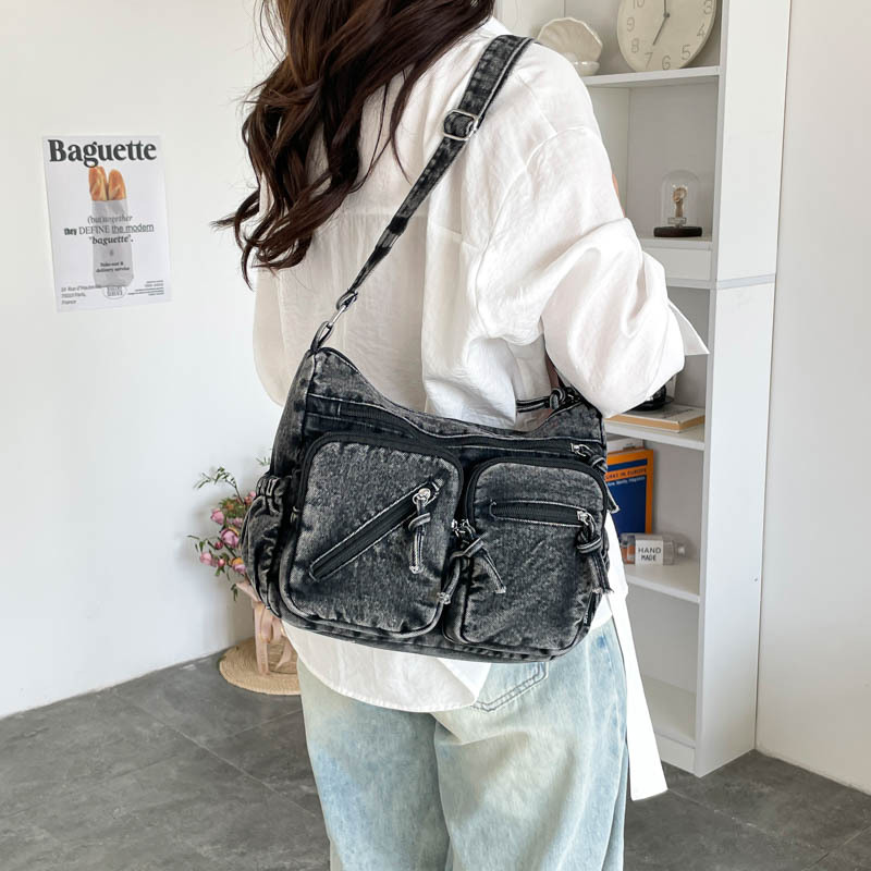 패션 데님 숄더백 새로운 캐주얼 다용도 대용량 멀티 포 - Women'S Kipling Bags 리뷰 및 가격