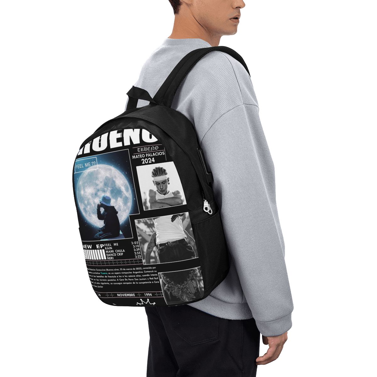 재미있는 트루에노 힙합 랩퍼 배낭 여행 노트북 가방 컴 - Women Bags College 리뷰 및 가격