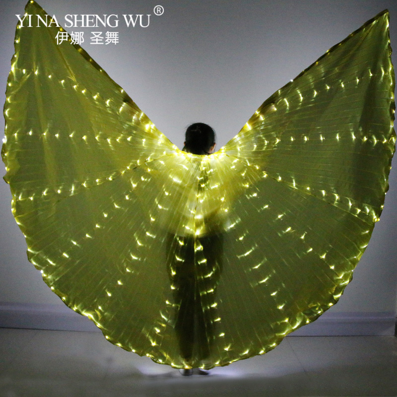 LED 램프와 황금 날개 섬유 날개 이집트 밸리 댄스  - Women Bags India 리뷰 및 가격