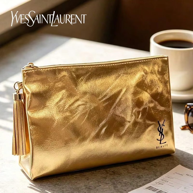 YSL 골든 화장품 가방, 휴대용 방수 다기능 파우치, - Women Bags Ysl 리뷰 및 가격