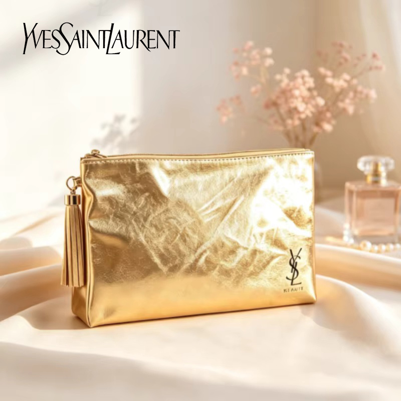 YSL 골든 화장품 가방, 휴대용 방수 다기능 파우치, - Women Bags Ysl 리뷰 및 가격