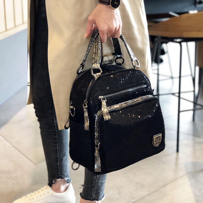 배낭 여성용 핸드헬드 스팽글 가방, 한국 에디션, 패션 - Women Bags H&M 리뷰 및 가격