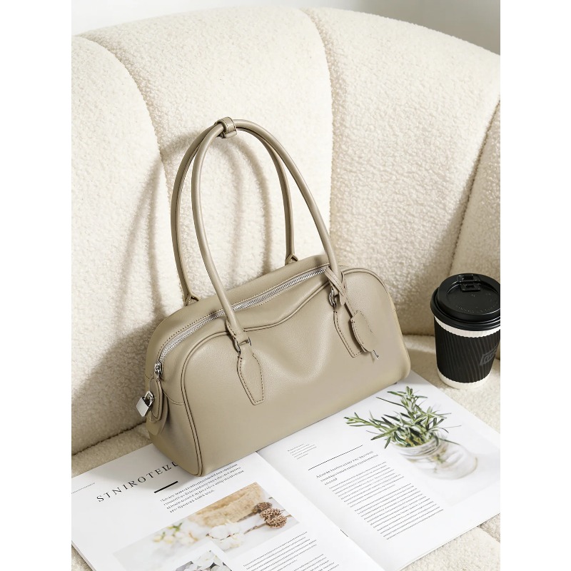 정품 가죽 Ew 인디아 롱 핸들 볼링백, 새로운 니치  - Women Bags India 리뷰 및 가격