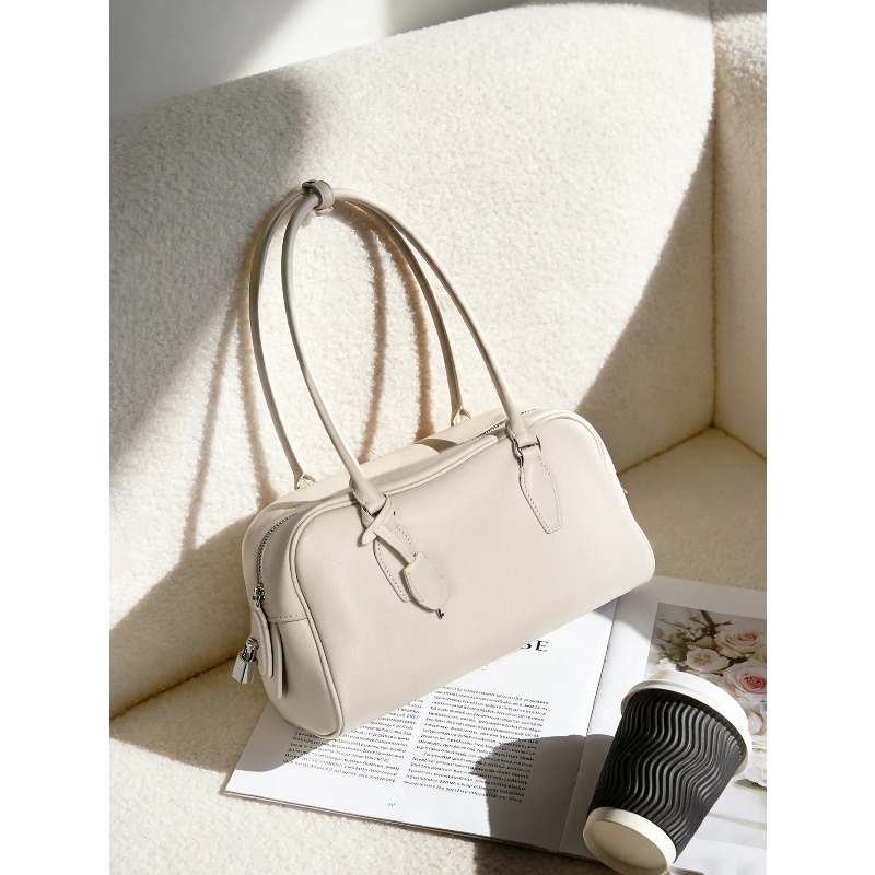 정품 가죽 Ew 인디아 롱 핸들 볼링백, 새로운 니치  - Women Bags India 리뷰 및 가격