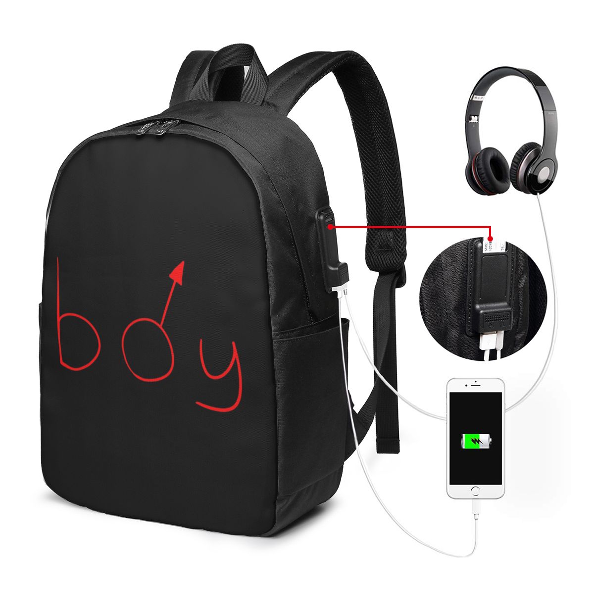 Boymoder 모자와 셔츠 배낭 여행 노트북 가방 컴 - Women Bags College 리뷰 및 가격