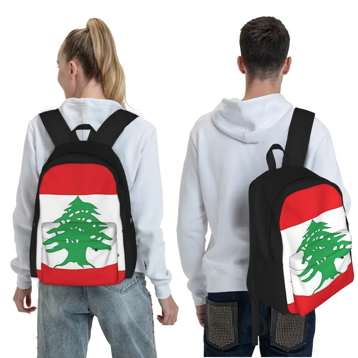 레바논 국기 학생 배낭 학교 가방 하이킹 여행 데이 팟 - Women Bags Lebanon 리뷰 및 가격