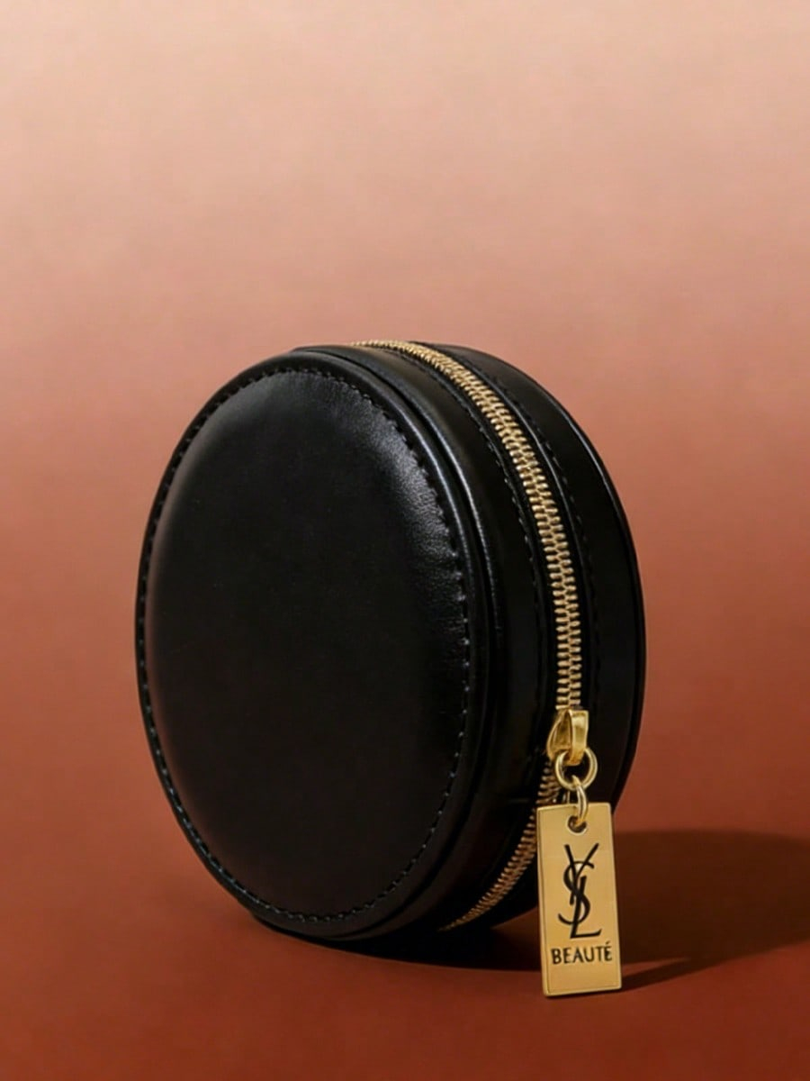 YSL 블랙 라운드 다기능 화장품 가방 메이크업 보관  - Women Bags Ysl 리뷰 및 가격