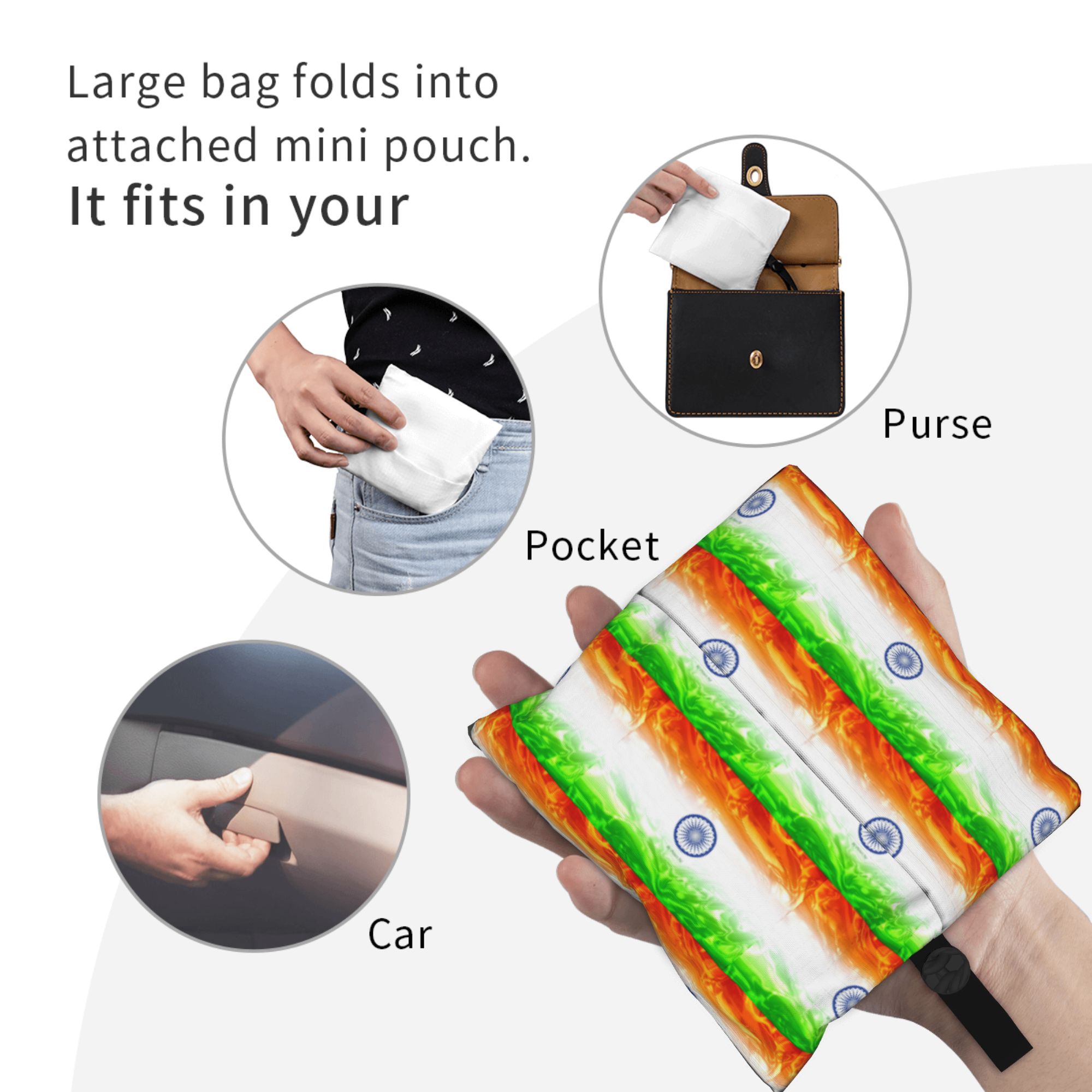 인도 국기 식료품 쇼핑 토트 백 여성 귀여운 인도 애국 - Women Bags India 리뷰 및 가격