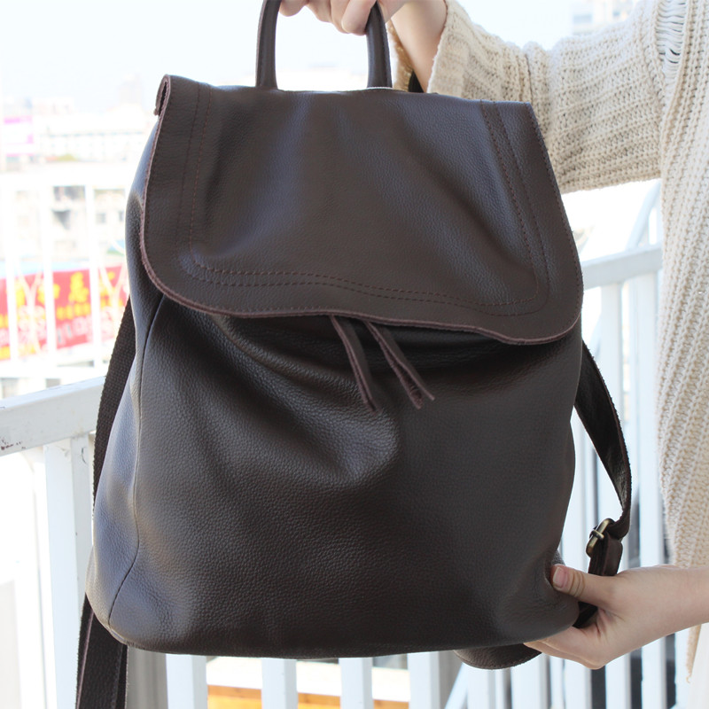 정품 가죽 디자이너 배낭 여성용, 간단한 버킷 스타일  - Women Bags H&M 리뷰 및 가격