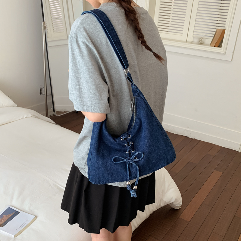 여성용 패션 데님 크로스바디 백, 대용량 캐주얼 디자인 - Women Bags Jeans 리뷰 및 가격