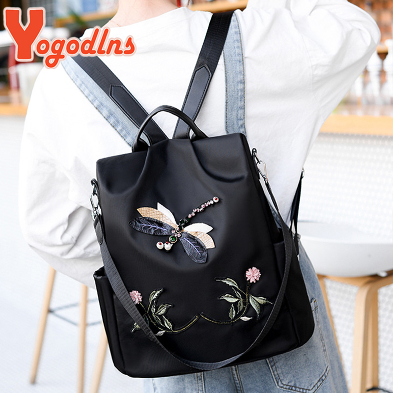 Yogodlns 패션 자수 배낭 여성 방수 옥스포드 여 - Women Bags H&M 리뷰 및 가격